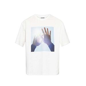 Jil Sander Men Men`S T-Shirt With Jil Sander Hands Print